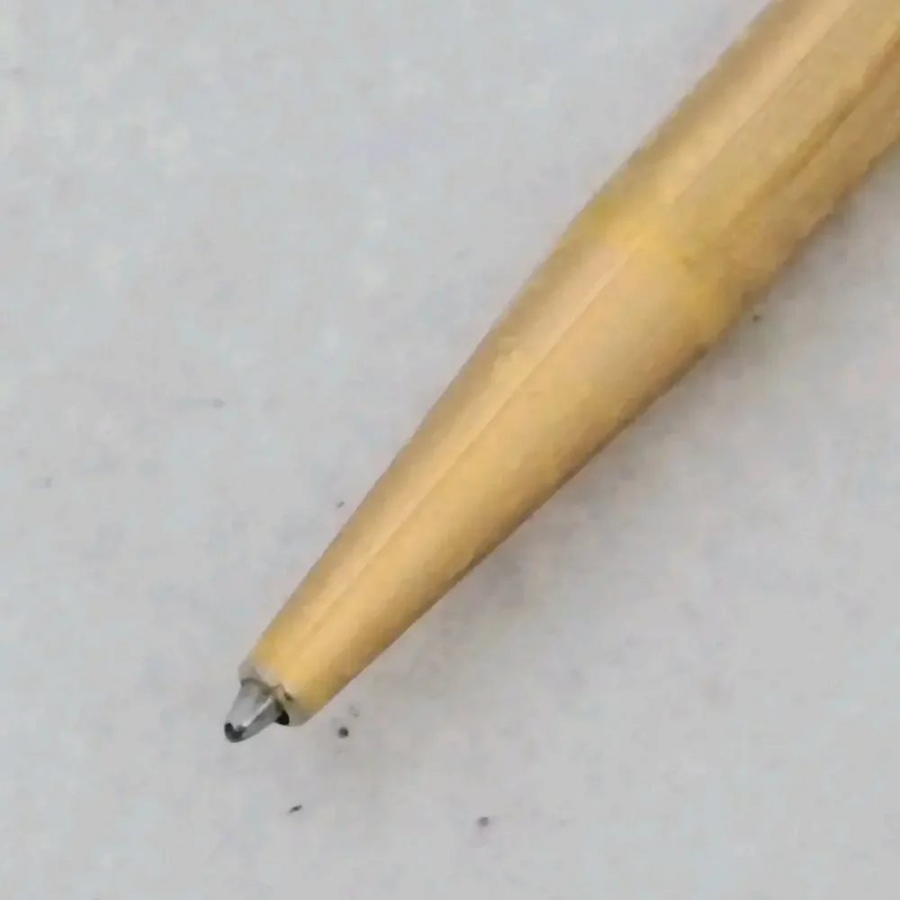 Vintage Sheaffer Gridded Gold Electroplated Ballpoint Twist Pen USA Made Office